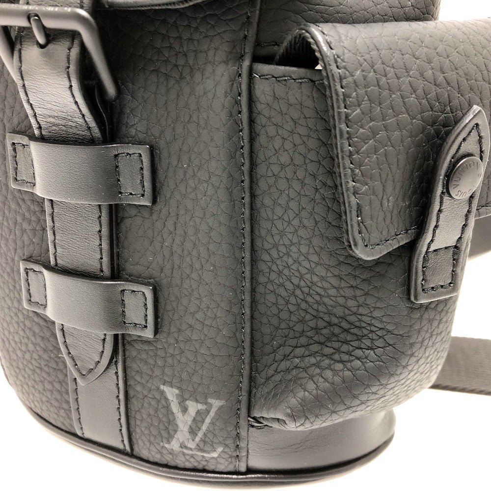 LOUIS VUITTON Shoulder Bag M58495 Taurillon Clemence Leather black Christopher XS mens Used | AlmaBagz - Image 8