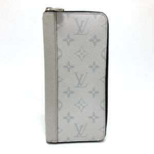 LOUIS VUITTON Long Wallet Purse M30446 canvas / taigarama white Taigarama long wallet Zippy Wallet Vertical mens Used | AlmaBagz