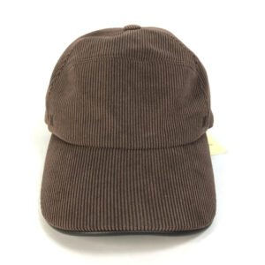 HERMES cap 072022N polyester Brown H logo Corduroy Women 57 Used | AlmaBagz