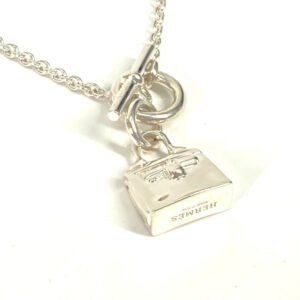 HERMES Necklace SV925 Silver Kelly Amulet Women Used | AlmaBagz