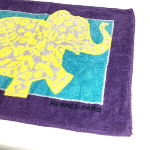 HERMES towel cotton purple Bath towel Interior Throw Blanket | AlmaBagz