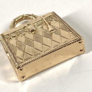 HERMES charm metal gold Pendant Top Necklace Accessories Curiosity Curiosity Permanent Brass Women Used | AlmaBagz