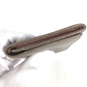 GUCCI Card Case 381045 leather Brown typex pink Bifold Wallet Swing | AlmaBagz