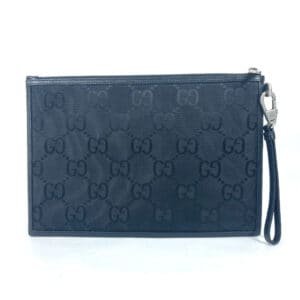 GUCCI Clutch bag 625598 Nylon / leather black GG with strap OFF THE GRID OFF THE GRID mens Used | AlmaBagz