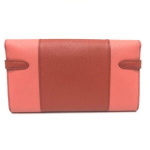 HERMES Long Wallet Purse Epsom pink Long wallet Kelly Wallet Flag | AlmaBagz