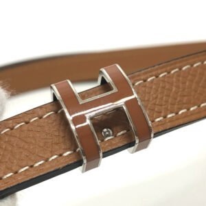HERMES belt Epsom Brown Belt "Pop H" 15 Women 80 Used | AlmaBagz