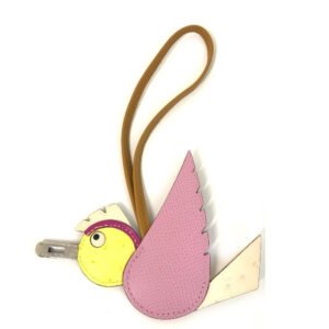 HERMES charm Epsom pink birdie charm Women Used | AlmaBagz