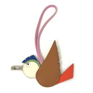 HERMES charm Epsom, Chevre gold birdie charm Women Used | AlmaBagz