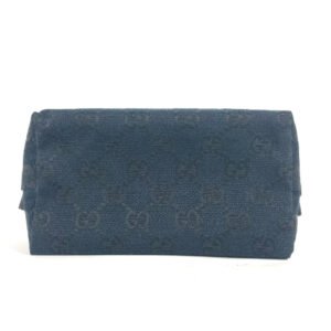 GUCCI Pouch 039.1117 GG canvas black GG Women Used | AlmaBagz