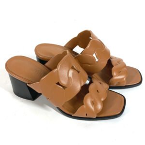 HERMES Sandals leather beige Gabby Women 36.5 Used | AlmaBagz