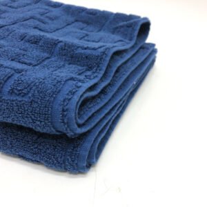 HERMES towel cotton blue labyrinth Women Used | AlmaBagz