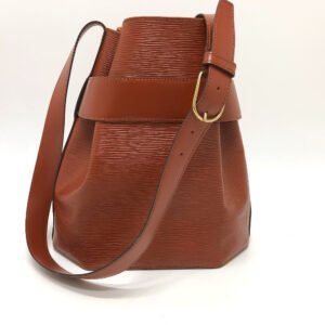 LOUIS VUITTON Shoulder Bag M80193 Epi Leather Brown Epi Sac DePaul GM | AlmaBagz