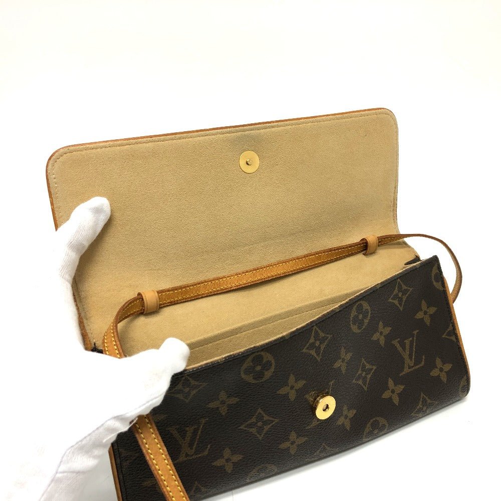 LOUIS VUITTON Shoulder Bag M51852 Monogram canvas Brown Monogram Pochette Twin GM | AlmaBagz - Image 11