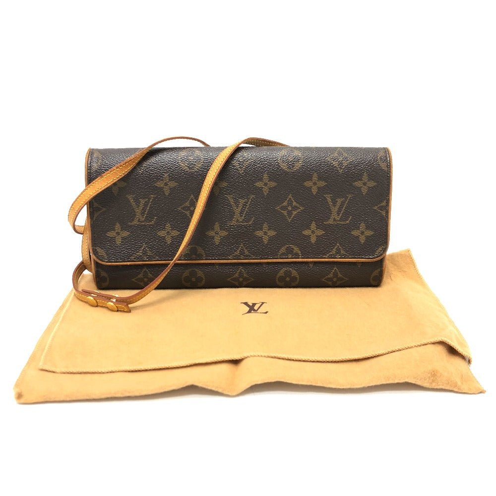 LOUIS VUITTON Shoulder Bag M51852 Monogram canvas Brown Monogram Pochette Twin GM | AlmaBagz - Image 15