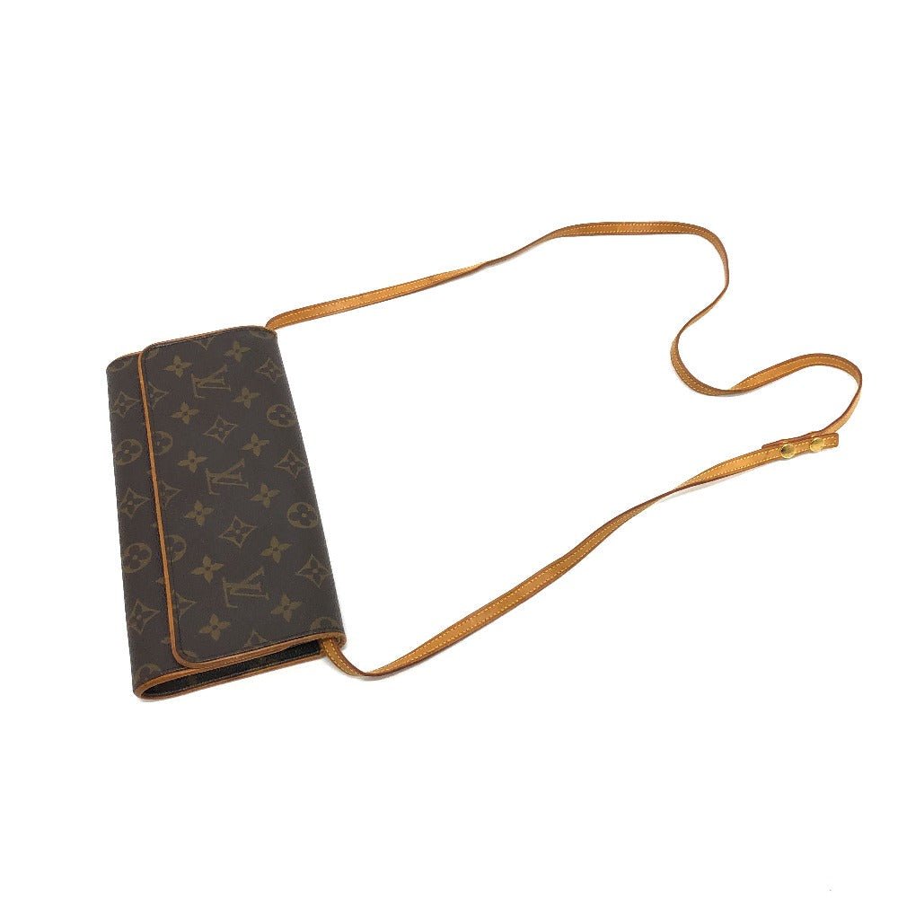 LOUIS VUITTON Shoulder Bag M51852 Monogram canvas Brown Monogram Pochette Twin GM | AlmaBagz - Image 2