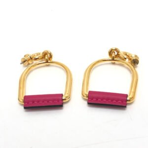 HERMES Pierce Swift, Metal Pink x Gold Heritage Equestre Etrier GM Women Used | AlmaBagz