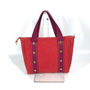 LOUIS VUITTON Handbag M40037 canvas Red Antigua Hippo PM Women Used | AlmaBagz