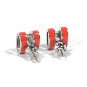 HERMES Pierce Gold Plated Orange H logo pop ash mini | AlmaBagz