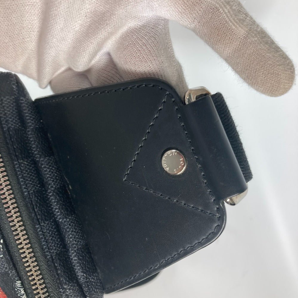 LOUIS VUITTON Shoulder Bag N40237 Damier Grafitto Canvas Black x gray Damier Grafitte Avenue sling bag | AlmaBagz - Image 10