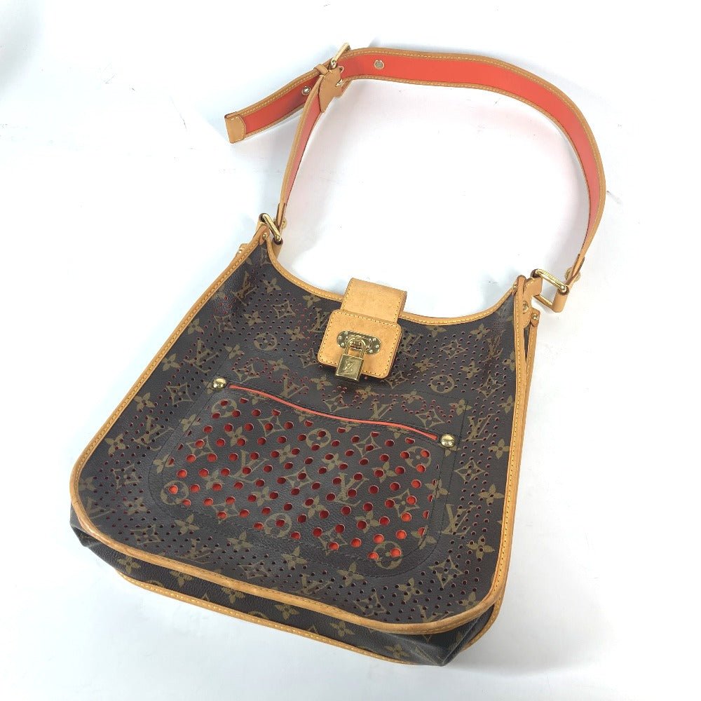 LOUIS VUITTON Shoulder Bag M95174 Monogram canvas Brown x orange Monogram Perfo Punching Musette | AlmaBagz - Image 10