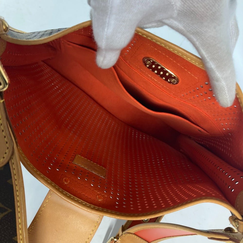 LOUIS VUITTON Shoulder Bag M95174 Monogram canvas Brown x orange Monogram Perfo Punching Musette | AlmaBagz - Image 14