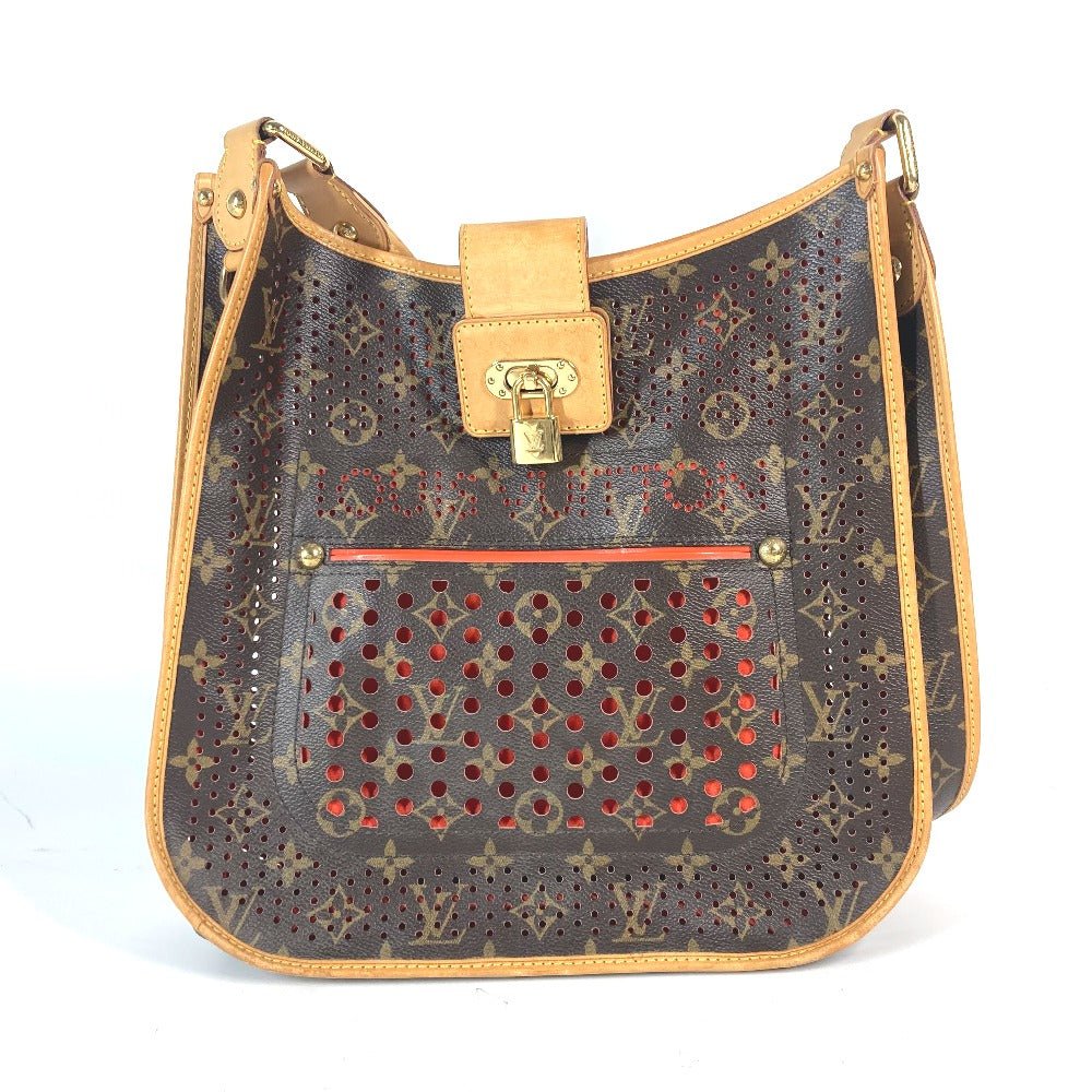 LOUIS VUITTON Shoulder Bag M95174 Monogram canvas Brown x orange Monogram Perfo Punching Musette | AlmaBagz - Image 18