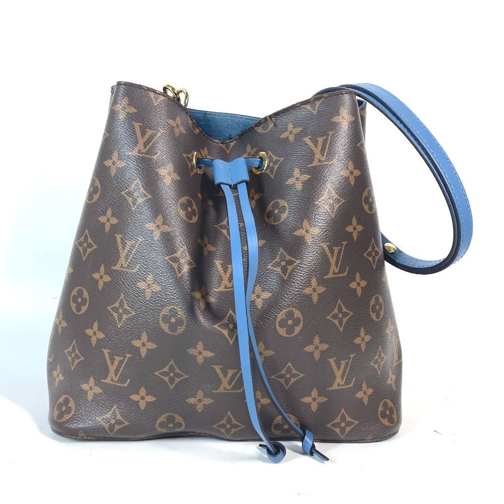 LOUIS VUITTON Shoulder Bag M43569 Monogram canvas Brown x blue Monogram Neonoe | AlmaBagz - Image 18