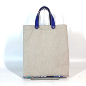 HERMES Tote Bag Canvas, Silk beige Handbag Petit Ash | AlmaBagz