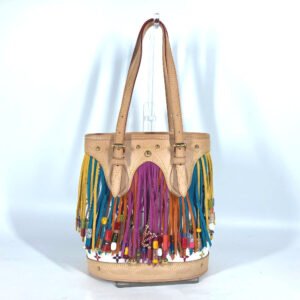 LOUIS VUITTON Shoulder Bag M40109 Monogram multicolor canvas white Monogram multicolor Bucket Flange Women Used | AlmaBagz