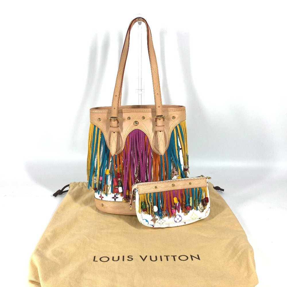 LOUIS VUITTON Shoulder Bag M40109 Monogram multicolor canvas white Monogram multicolor Bucket Flange Women Used | AlmaBagz - Image 3