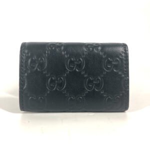 GUCCI Key case Key holder 181680 Sima leather black Guccisima GG 6-key set unisex(Unisex) Used | AlmaBagz