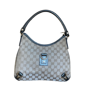 Gucci Abbey Jacquard & Leather Shoulder Bag | AlmaBagz