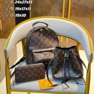 Louis Vuitton backpack Handbag  set of 3 | AlmaBagz