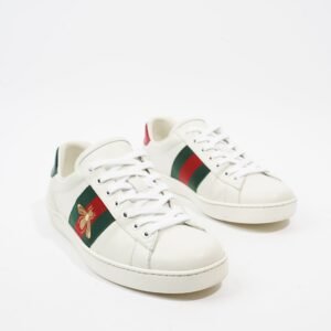 Gucci Ace White / Green / Red Leather EU 39 UK 5 | AlmaBagz