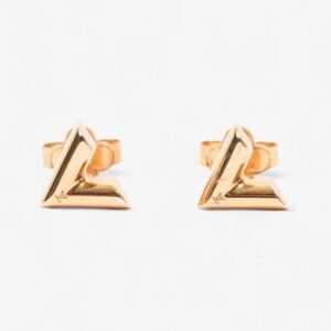 Louis Vuitton LV Earrings Gold Base Metal | AlmaBagz