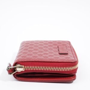 Gucci Bi Fold Wallet Red Leather | AlmaBagz