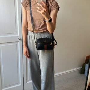 Gucci GG Black Ophidia Mini Shoulder Bag | AlmaBagz