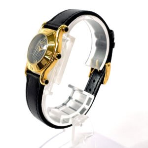 GUCCI Watches Quartz 6500L Stainless Steel , Leather gold black dial Women Used | AlmaBagz