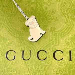 GUCCI Necklace Silver925 Silver Guccioli Oliver Pug Women Used | AlmaBagz