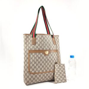 GUCCI Tote Bag GG plus beige Old Gucci Women Used | AlmaBagz