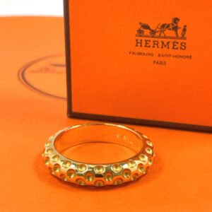 HERMES Scarf ring plating gold Dot | AlmaBagz