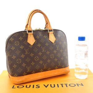 LOUIS VUITTON Handbag M51130 Monogram canvas, tanned leather Brown Alma | AlmaBagz