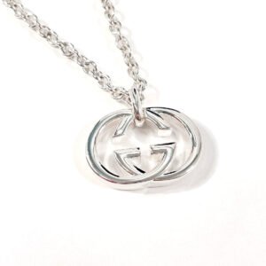 GUCCI Necklace Silver925 Silver GGSilver Brit Interlocking G mens(Unisex) Used | AlmaBagz