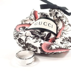 GUCCI Ring Silver925 Silver Branded Cutout G Women 15 Used | AlmaBagz