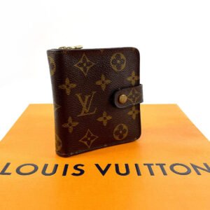 LOUIS VUITTON Bifold Wallet M61667 Monogram canvas Brown Compact zip | AlmaBagz