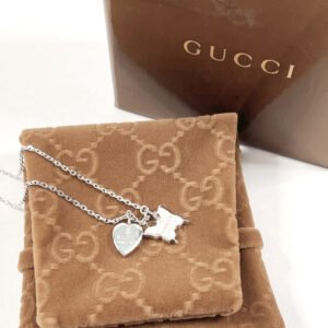 GUCCI Necklace Silver925 Silver Butterfly heart | AlmaBagz