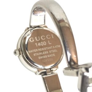 GUCCI Watches Quartz 1400L Stainless Steel Silver beige dial | AlmaBagz