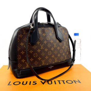 LOUIS VUITTON Handbag M40272 Monogram macacer Brown 2WAY Dora MM | AlmaBagz