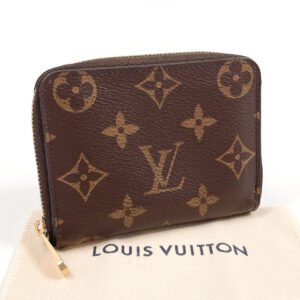 LOUIS VUITTON Coin case M60067 Monogram canvas Brown Zippy coin purse unisex Used | AlmaBagz