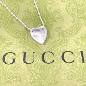 GUCCI Necklace 223512 J8400 8106 Silver925 Silver Trademark Heart | AlmaBagz